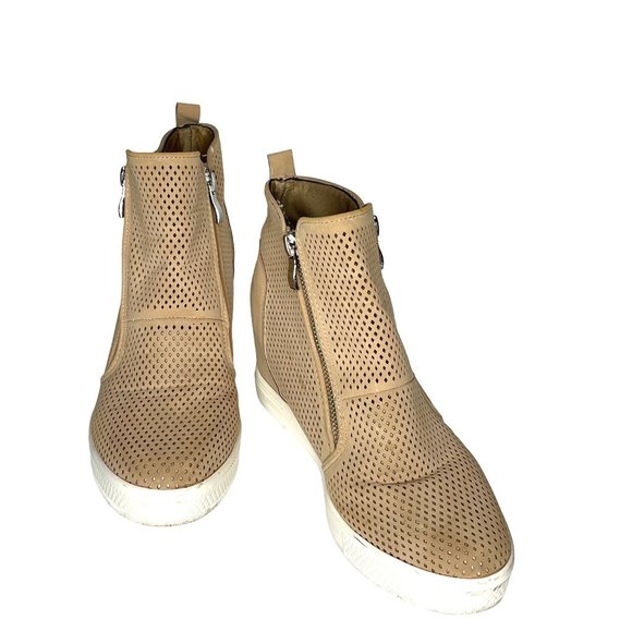 CCOCCI Wedge Booties CHARLOTE Brown Tan Suede 8 - Picture 1 of 9